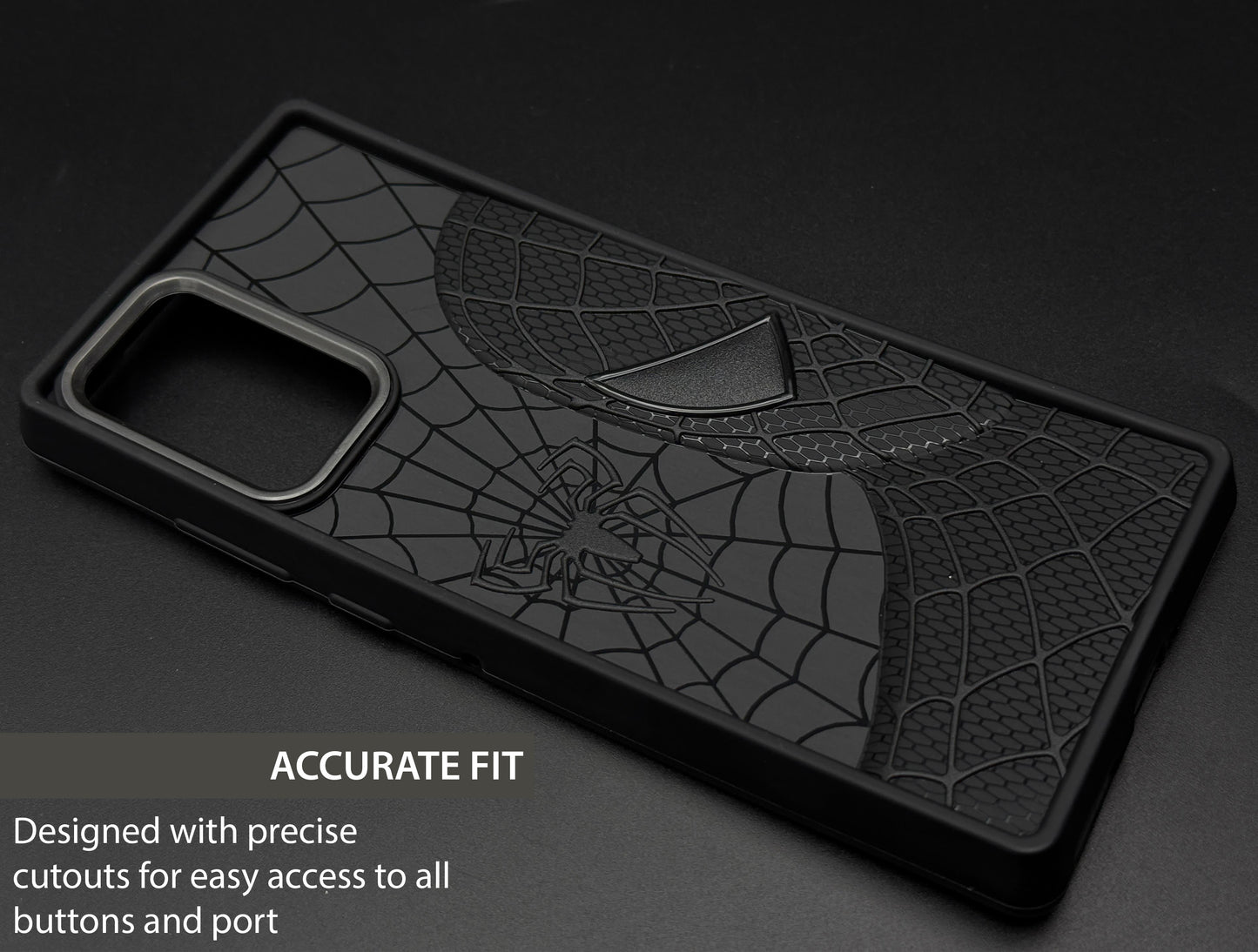 Sp Superhero Web Case with Metallic Camera Ring for Motorola Edge 50 Fusion