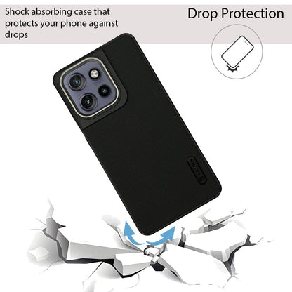 NIUKIN Super Frosted Dotted Case with Camera Ring for Moto Edge 50 Neo