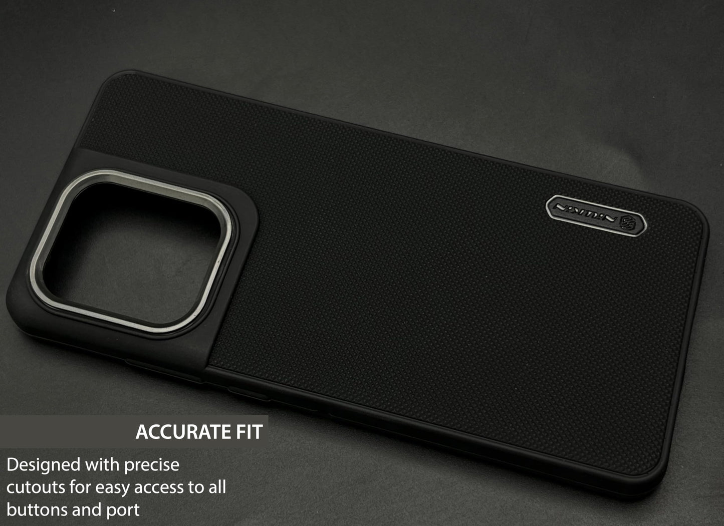 NIUKIN Super Frosted Dotted Case with Camera Ring for Moto Edge 50 Neo