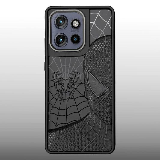 Sp Superhero Web Case with Metallic Camera Ring for Motorola Edge 50 Neo