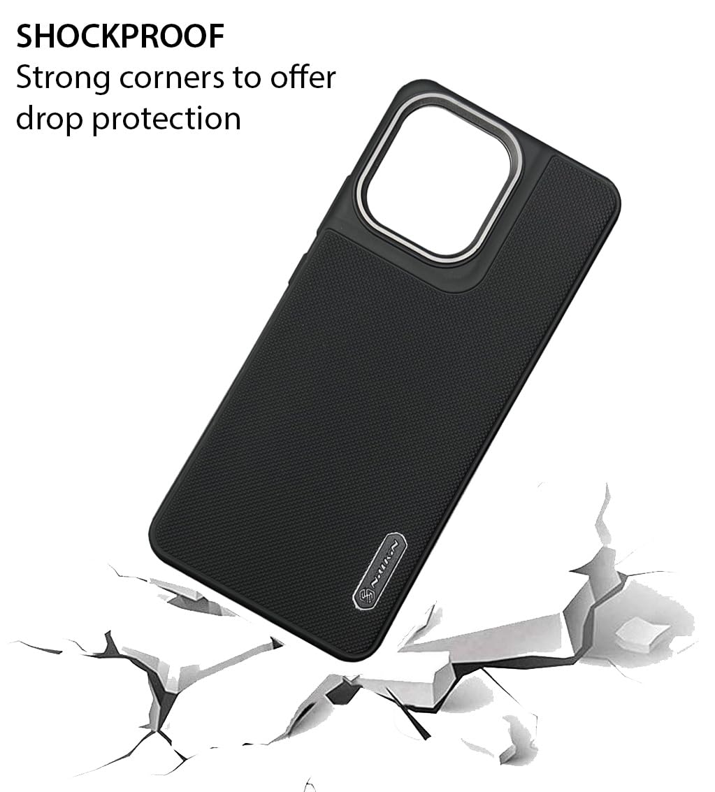 NIUKIN Super Frosted Dotted Case with Camera Ring for Moto Edge 50 Pro