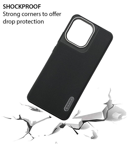 NIUKIN Super Frosted Dotted Case with Camera Ring for Moto Edge 50 Pro