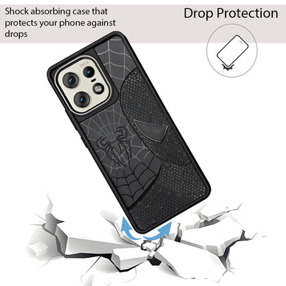 Sp Superhero Web Case with Metallic Camera Ring for Motorola Edge 50 Pro