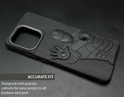 IR Superhero Action Case with Metallic Camera Ring for Motorola Edge 50 Pro