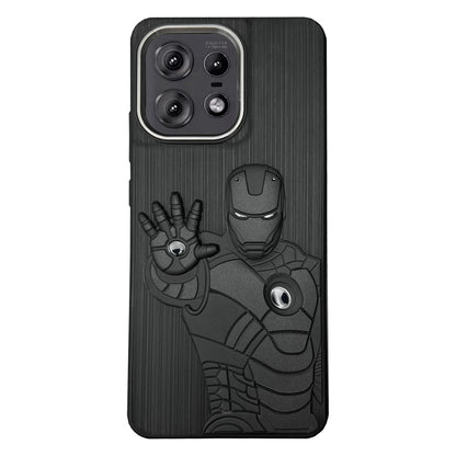 IR Superhero Action Case with Metallic Camera Ring for Motorola Edge 50 Pro