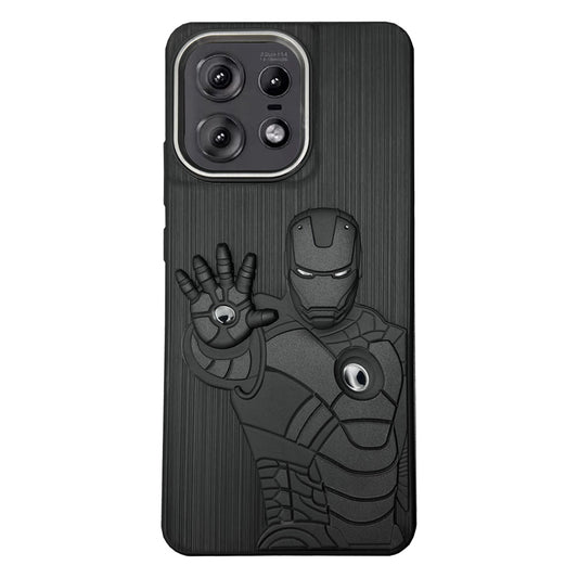 IR Superhero Action Case with Metallic Camera Ring for Motorola Edge 50 Pro