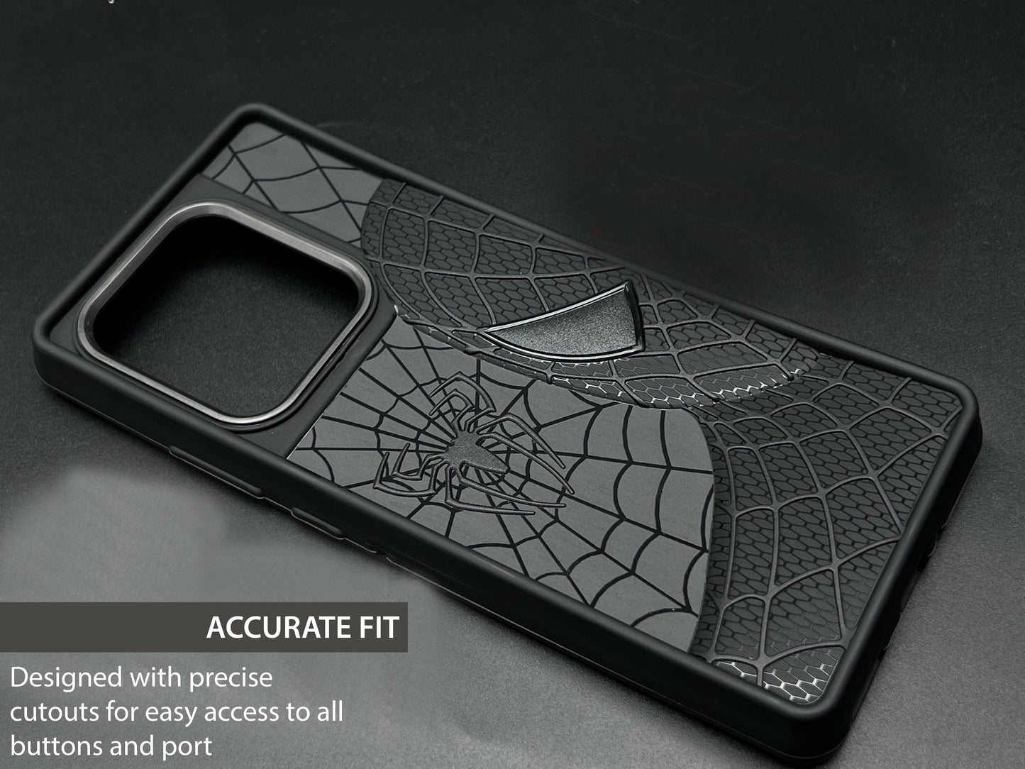 Sp Superhero Web Case with Metallic Camera Ring for Motorola Edge 50 Ultra