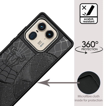 Sp Superhero Web Case with Metallic Camera Ring for Motorola Edge 50 Ultra