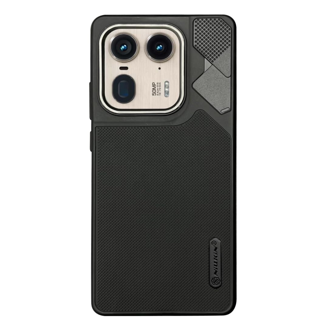 NIUKIN Fancy Super Frosted Dotted Case with Camera Ring for Moto Edge 50 Ultra