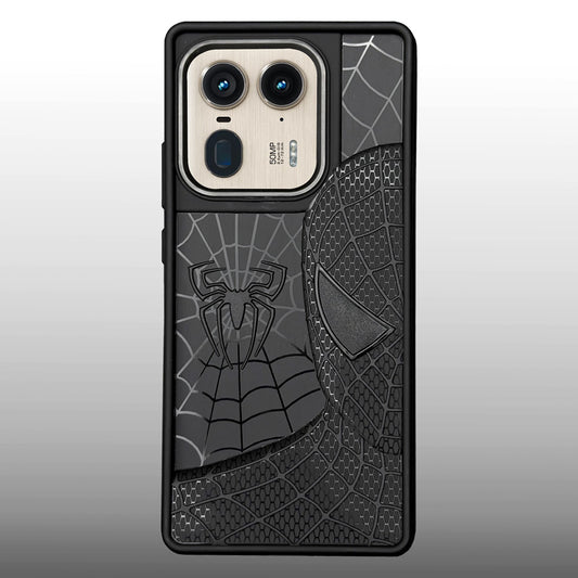 Sp Superhero Web Case with Metallic Camera Ring for Motorola Edge 50 Ultra