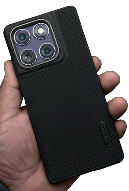 NIUKIN Super Frosted Dotted Case with Camera Ring for Moto Edge 60 Fusion