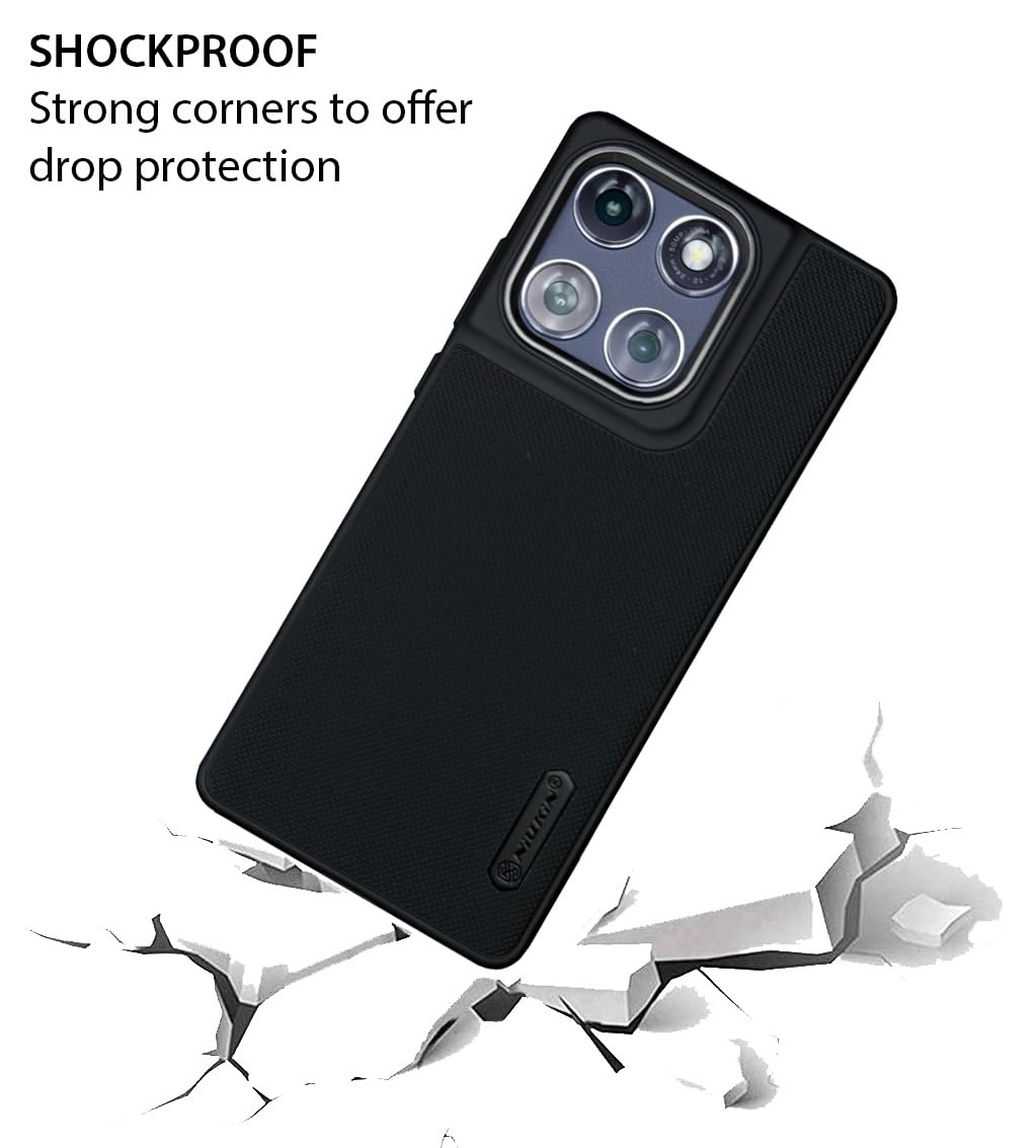 NIUKIN Super Frosted Dotted Case with Camera Ring for Moto Edge 60 Fusion