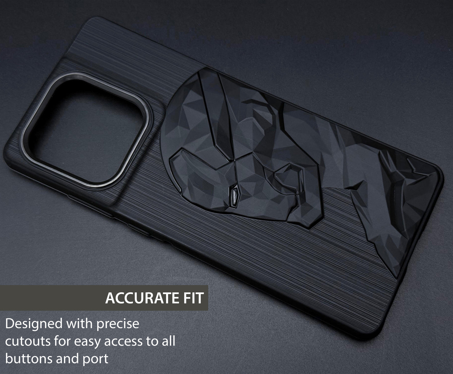 IR Superhero Side Face Prism Case with Metallic Camera Ring for Motorola Edge 60 Fusion