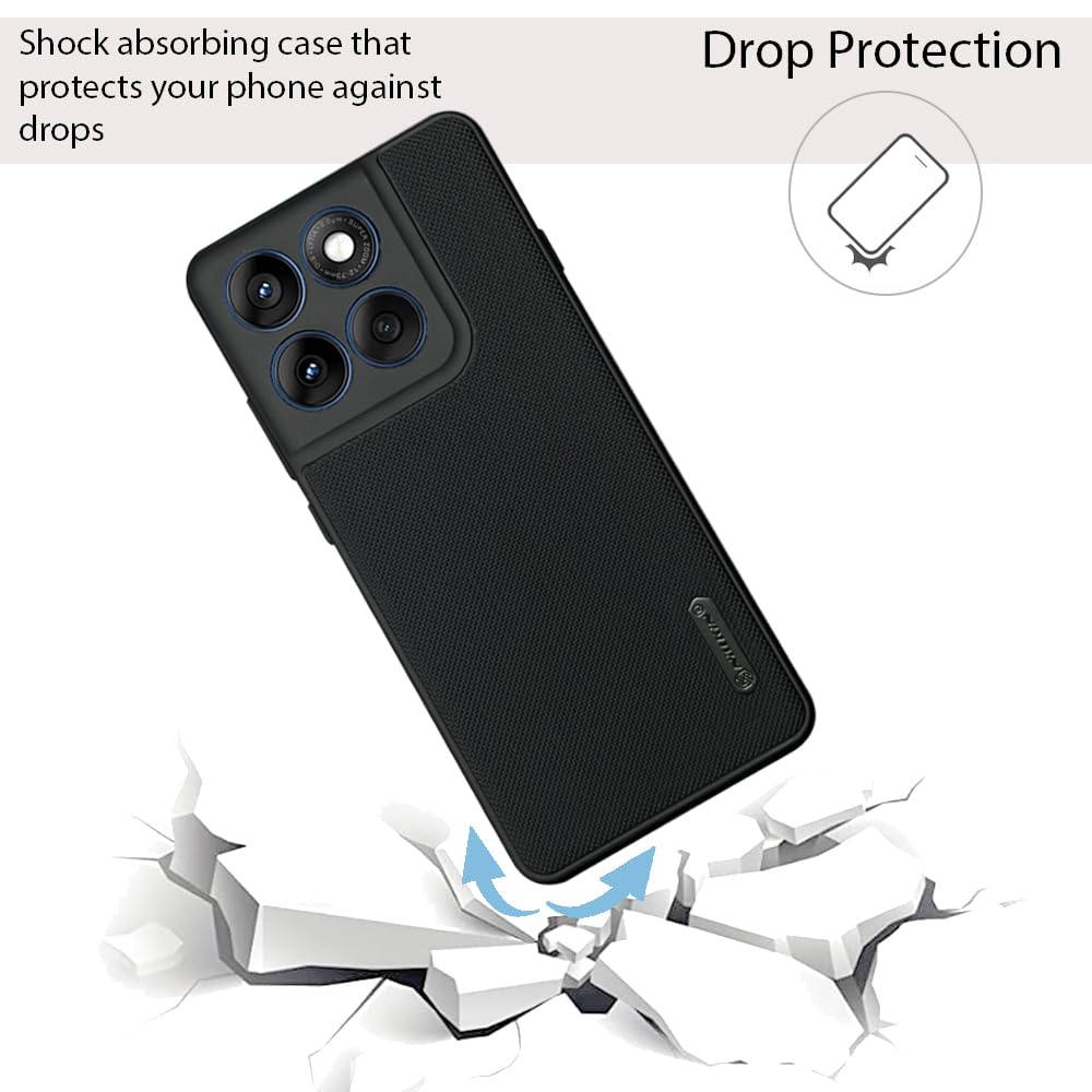 NIUKIN Super Frosted Dotted Case for Moto Edge 60 Pro