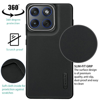 NIUKIN Super Frosted Dotted Case with Camera Ring for Moto Edge 70
