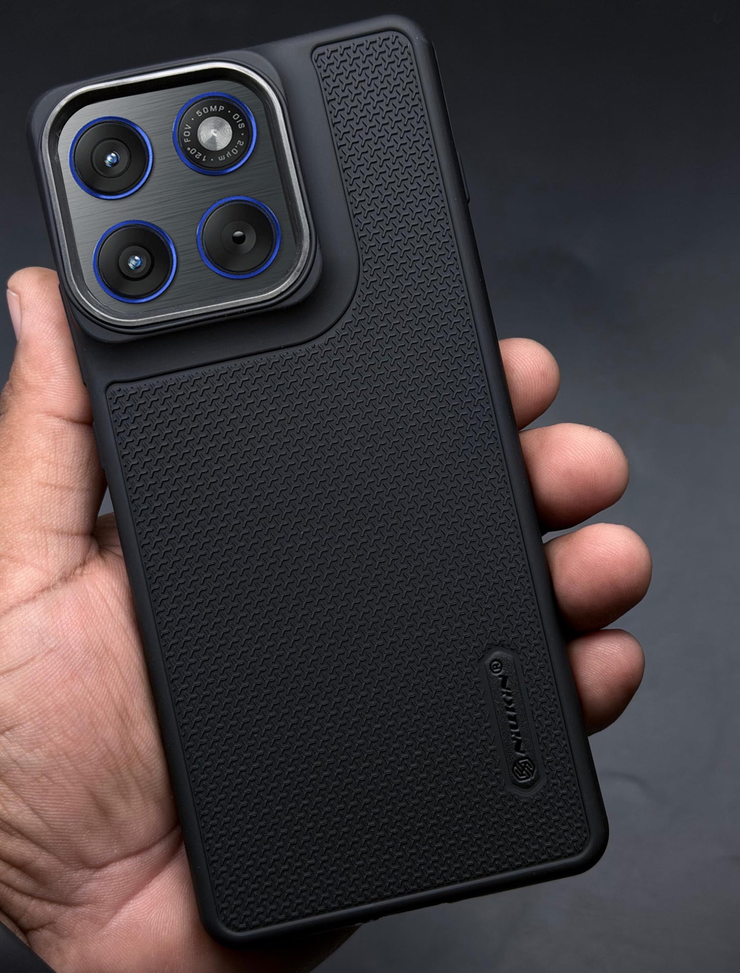 Niukin Grip Guard Back Case with Camera Ring for Moto Edge 70