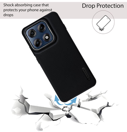 NIUKIN Super Frosted Dotted Case with Camera Ring for Moto Edge 70 Pro