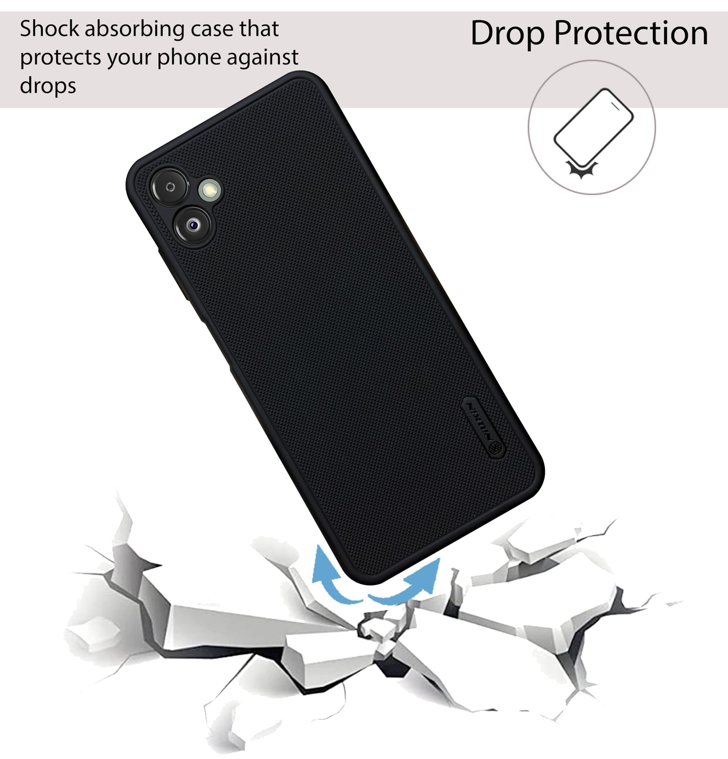 NIUKIN Super Frosted Dotted Case for Samsung Galaxy F14