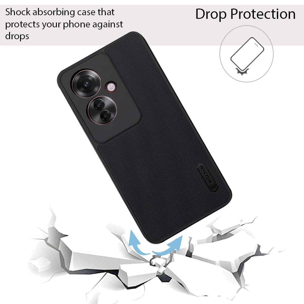 NIUKIN Super Frosted Dotted Case for Oppo F25 Pro 5G