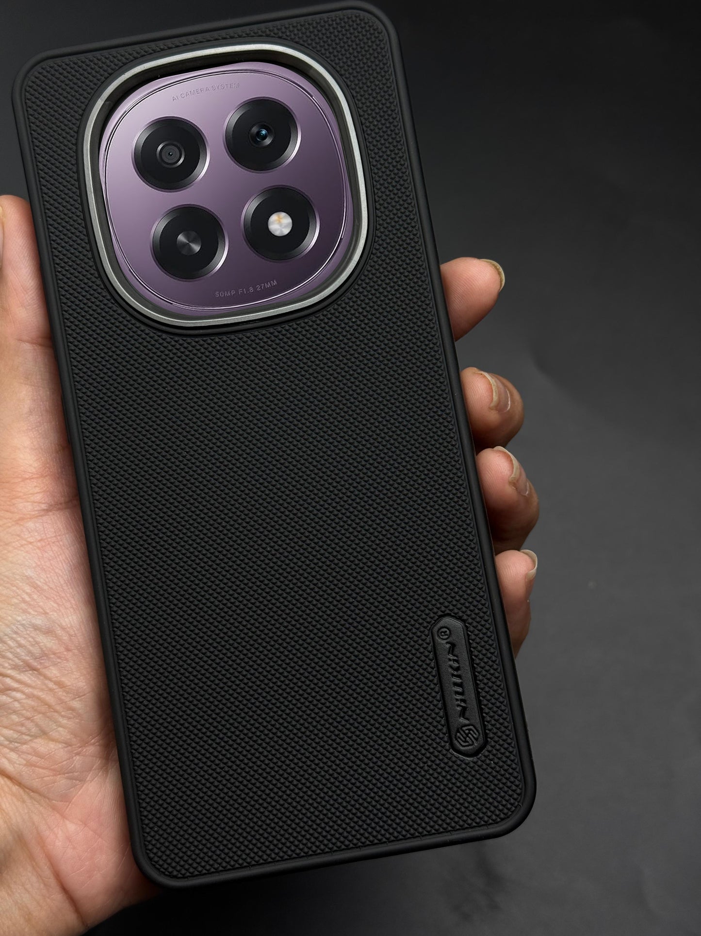 NIUKIN Super Frosted Dotted Case with Camera Ring for Oppo F29