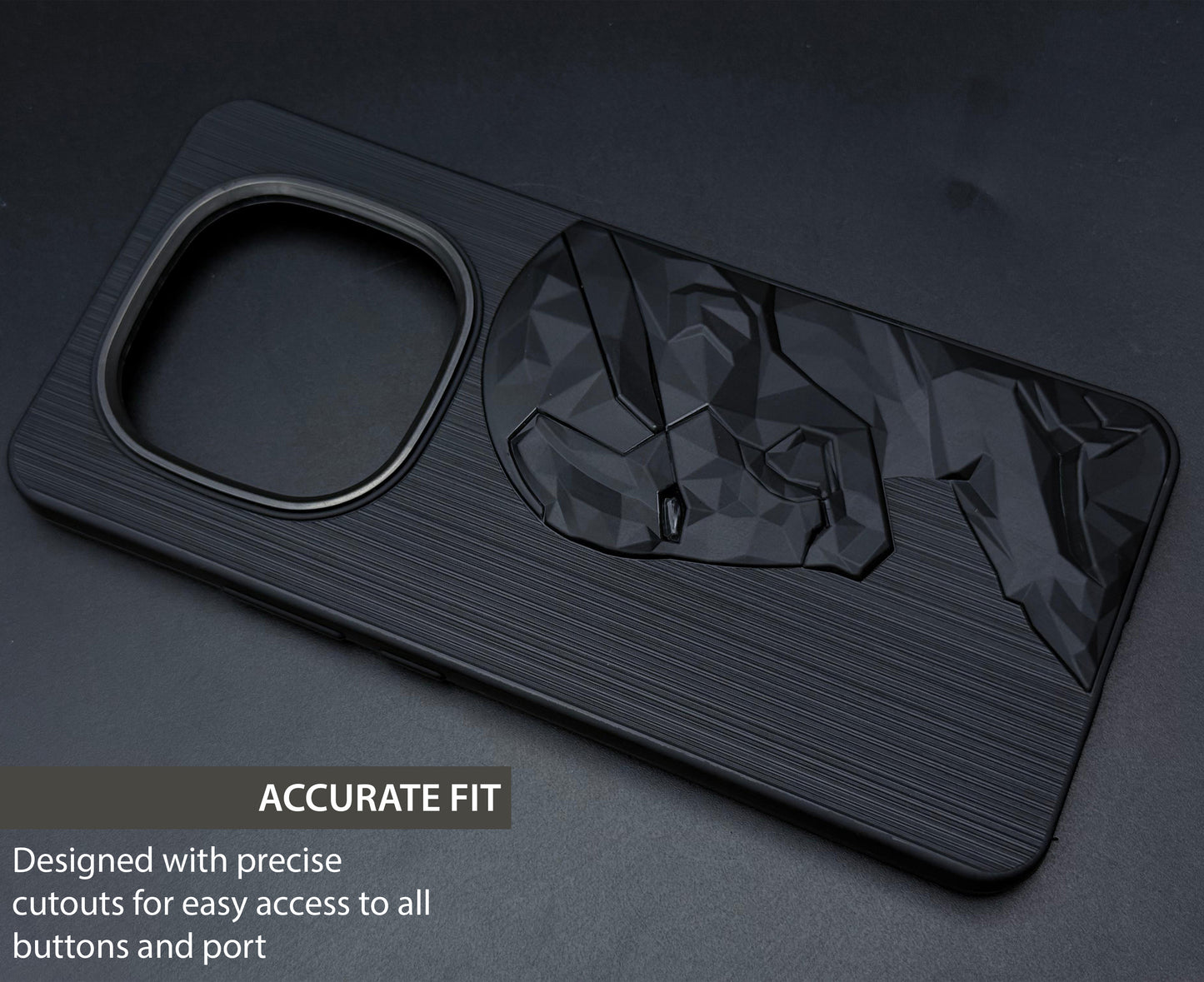IR Superhero Side Face Prism Case with Metallic Camera Ring for Oppo F29(5G)