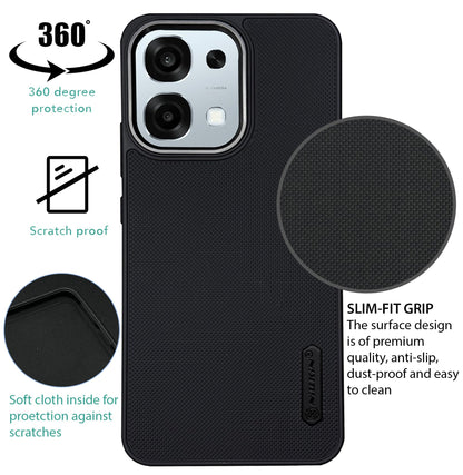 NIUKIN Super Frosted Dotted Case with Camera Ring for Oppo F31