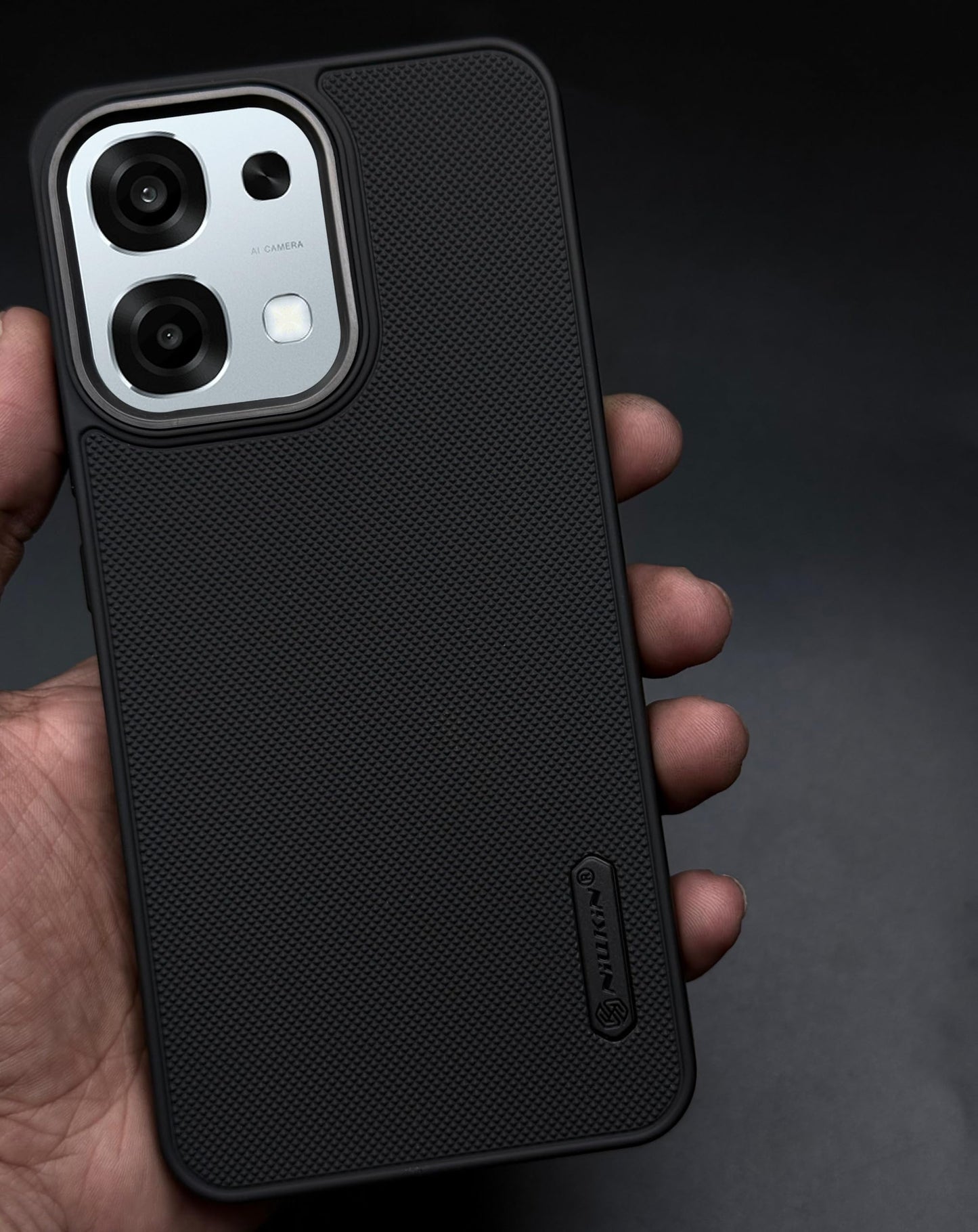 NIUKIN Super Frosted Dotted Case with Camera Ring for Oppo F31