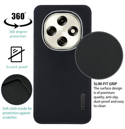 NIUKIN Super Frosted Dotted Case with Camera Ring for Oppo F31 Pro