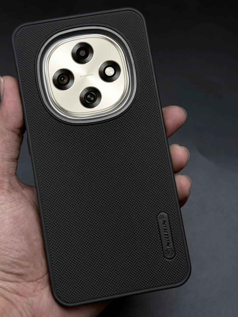 NIUKIN Super Frosted Dotted Case with Camera Ring for Oppo F31 Pro
