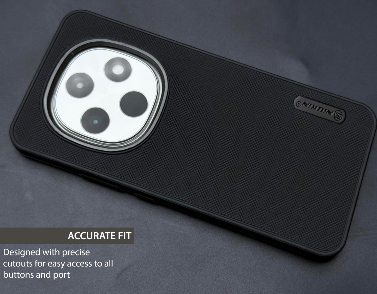 NIUKIN Super Frosted Dotted Case with Camera Ring for Oppo F31 Pro