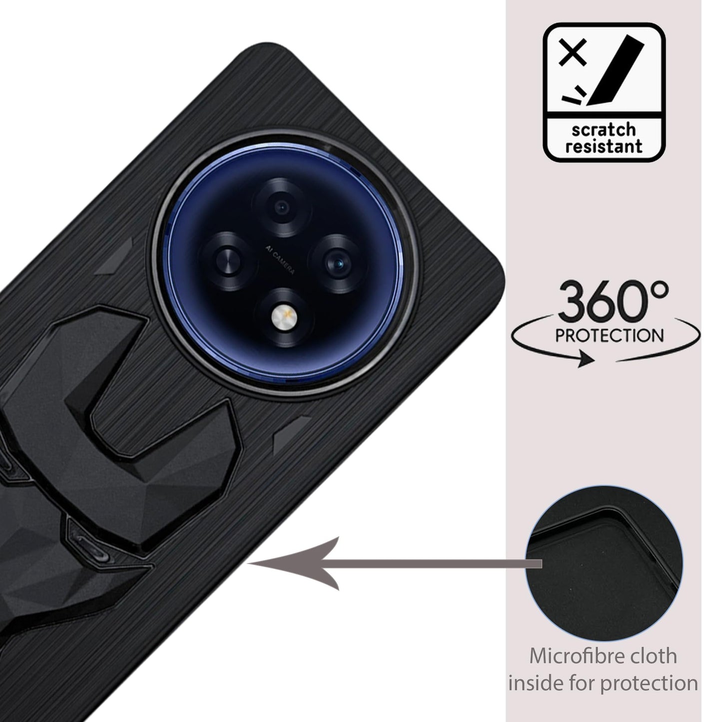 IR Mask Case with Camera Ring for Oppo F31 Pro Plus