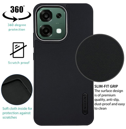 NIUKIN Super Frosted Dotted Case with Camera Ring for Oppo F33