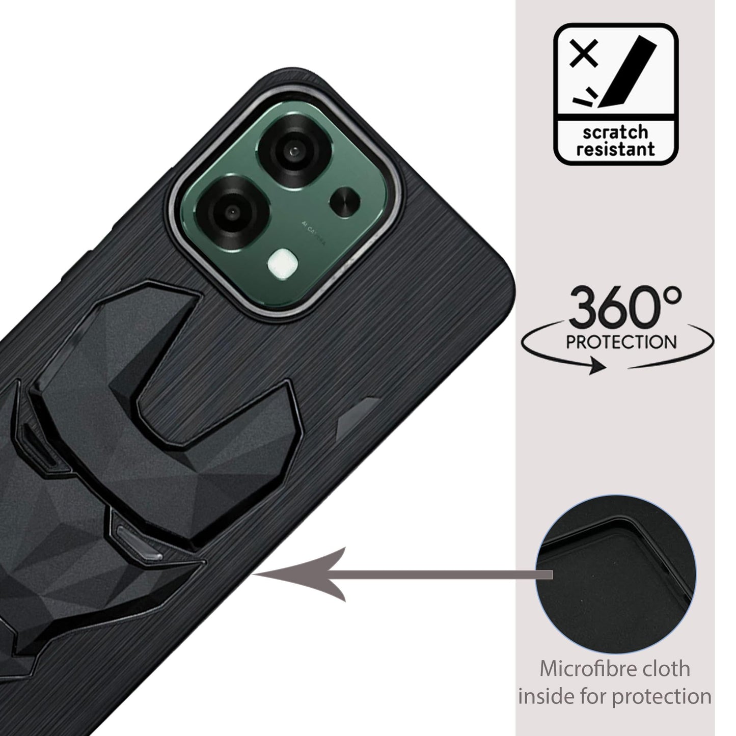 IR Mask Case with Camera Ring for Oppo F33