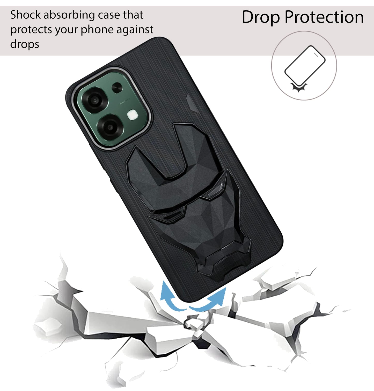 IR Mask Case with Camera Ring for Oppo F33