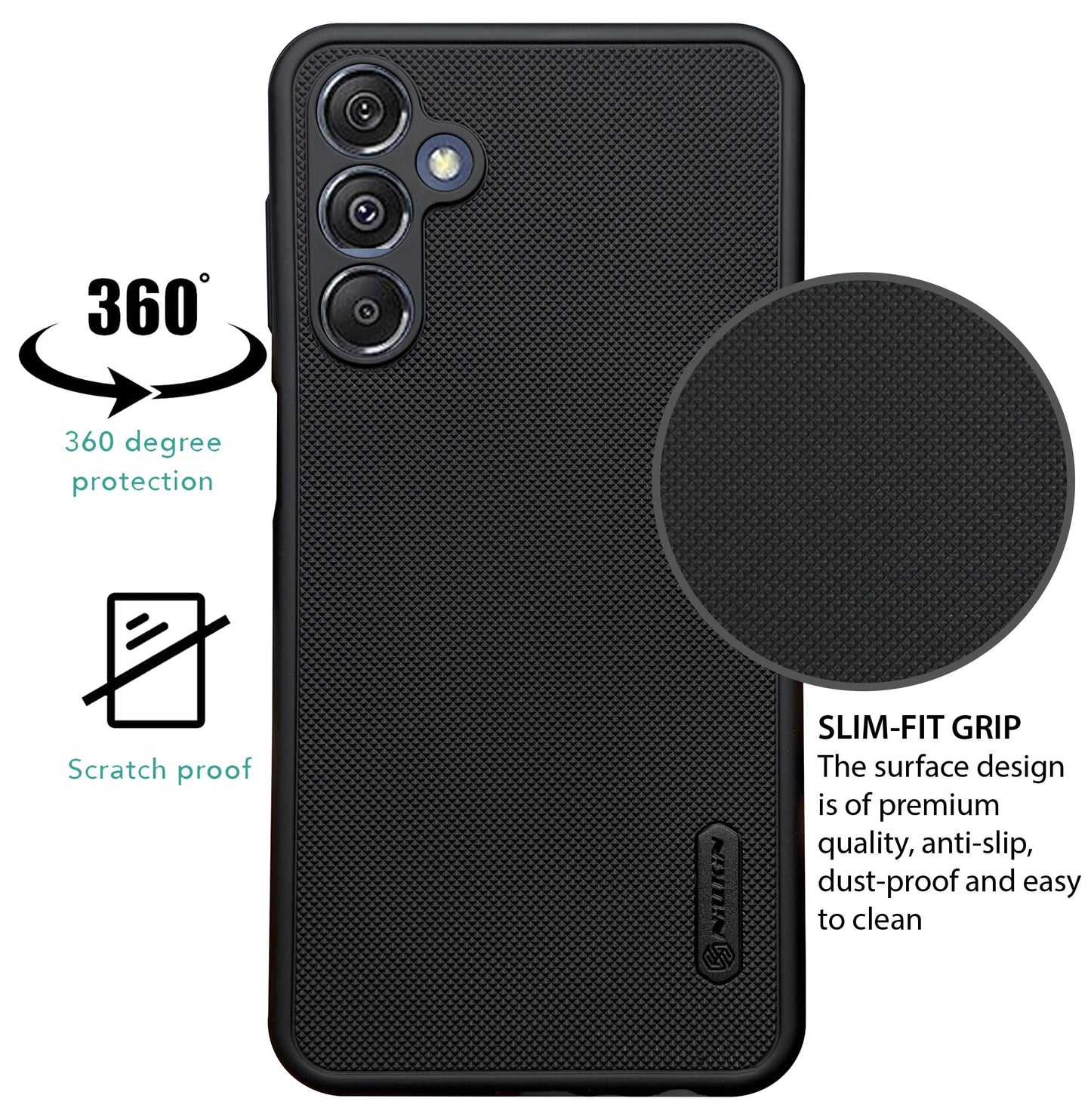 NIUKIN Super Frosted Dotted Case for Samsung M34 5G
