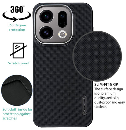 NIUKIN Super Frosted Dotted Case with Camera Ring for Oppo Find X9