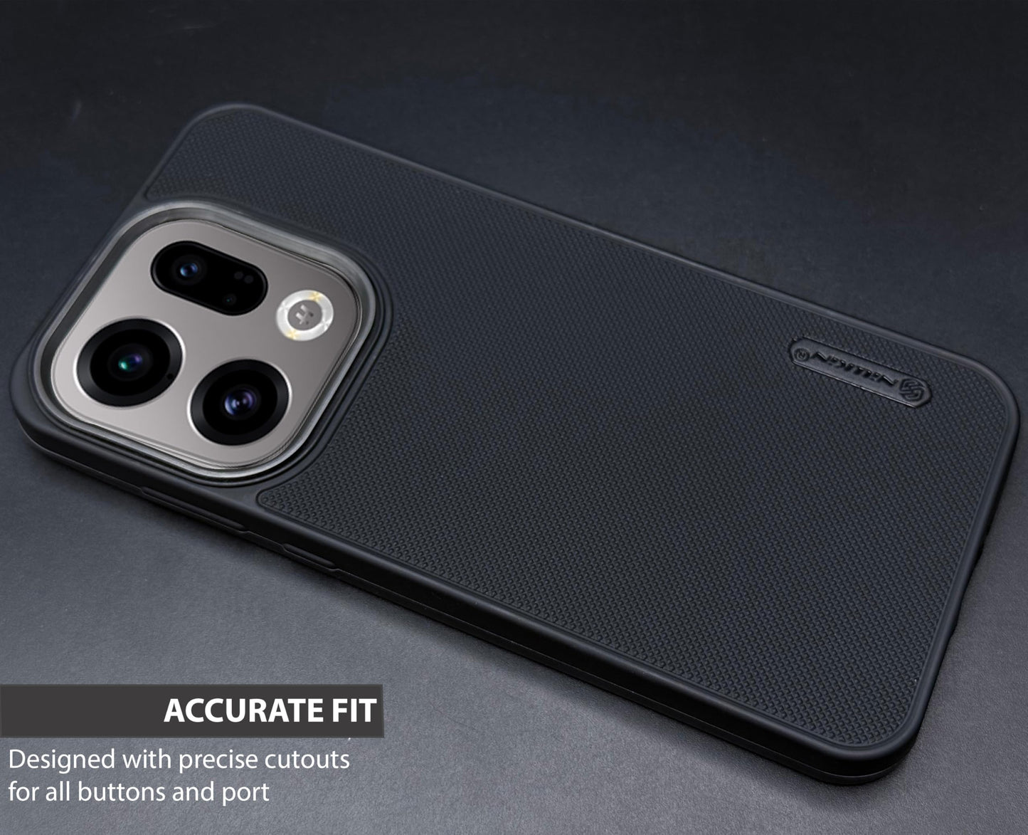 NIUKIN Super Frosted Dotted Case with Camera Ring for Oppo Find X9