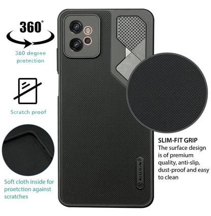 NIUKIN Fancy Super Frosted Dotted Case for Moto G32