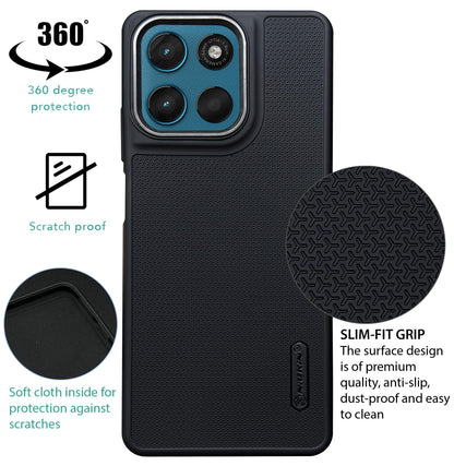 Niukin Grip Guard Back Case with Camera Ring for Moto G67 Power