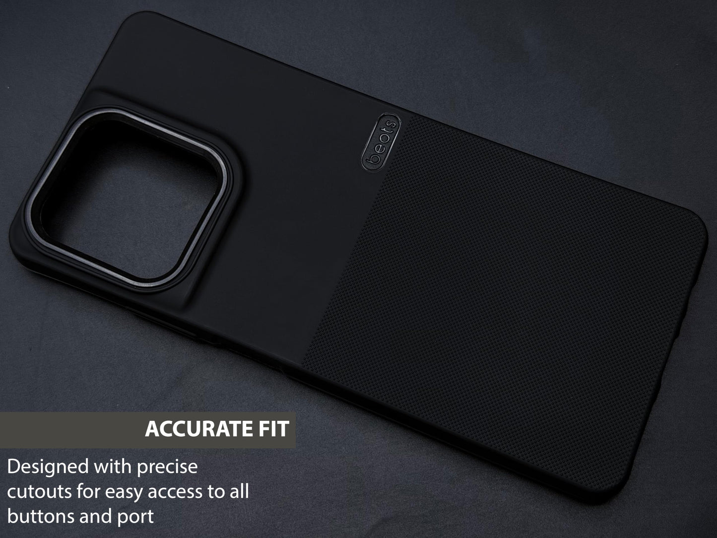 BEOTS Rugged back case with Camera Ring for Moto G67 Power