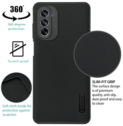 NIUKIN Super Frosted Dotted Case for Moto G62
