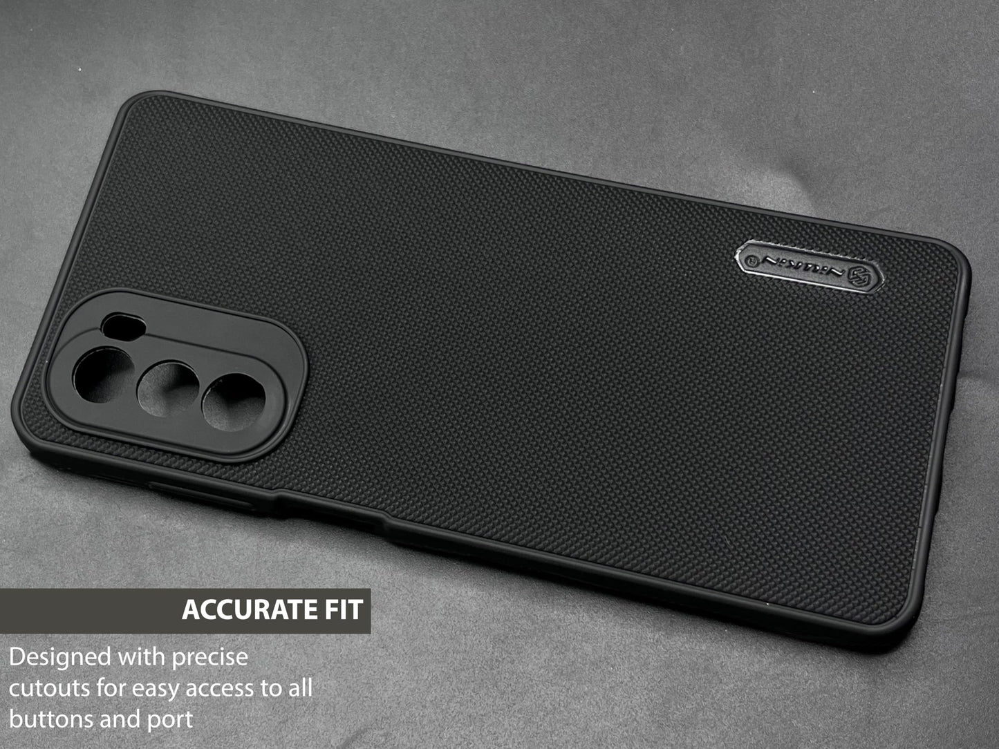NIUKIN Super Frosted Dotted Case for Moto G62
