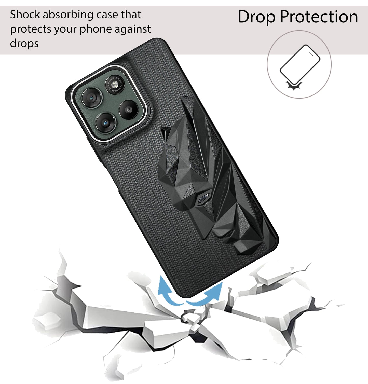 Bt Superhero Case with Camera Ring for Motorola G57 Power