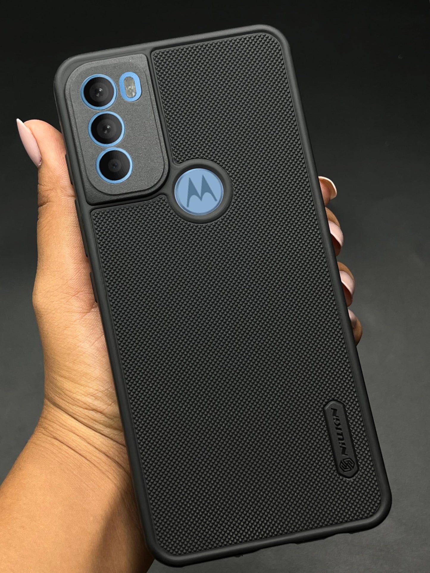 NIUKIN Super Frosted Dotted Case for Moto G71