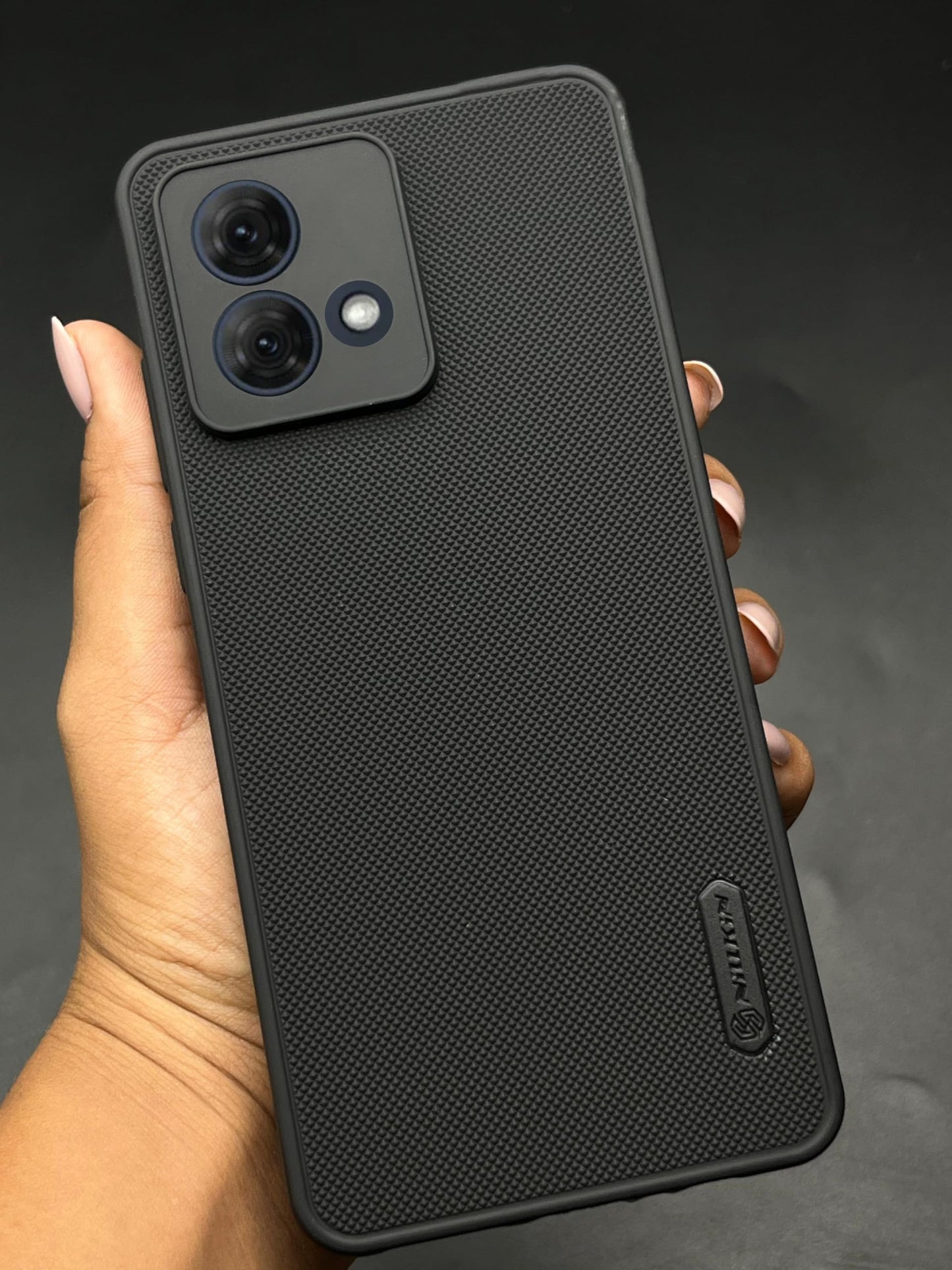 NIUKIN Super Frosted Dotted Case for Moto G84
