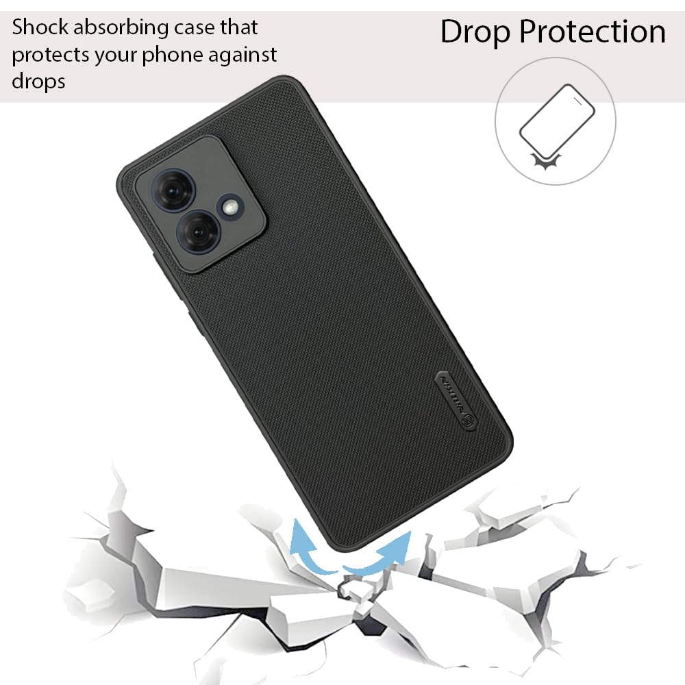 NIUKIN Super Frosted Dotted Case for Moto G84