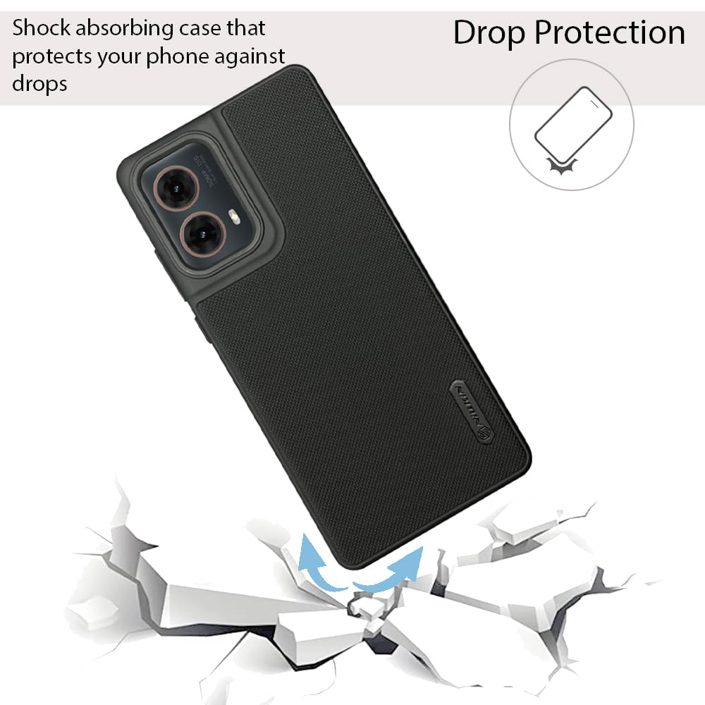 NIUKIN Super Frosted Dotted Case for Moto G85