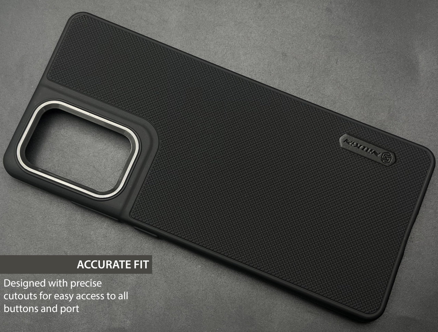NIUKIN Super Frosted Dotted Case with Camera Ring for Moto G85