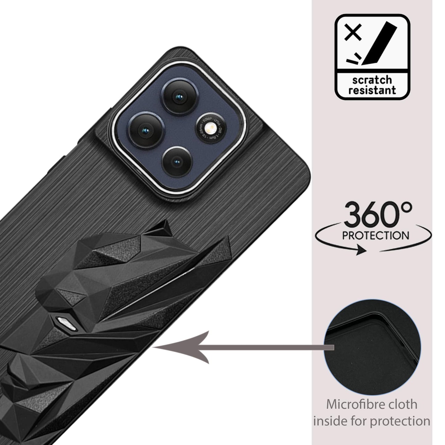 Bt Superhero Case with Camera Ring for Motorola G86 Power
