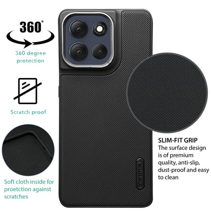 NIUKIN Super Frosted Dotted Case with Camera Ring for Moto G86 Power